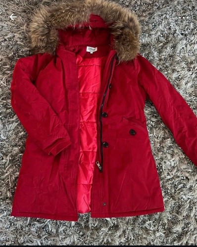 Jacke damen parka echtfell - jacke,