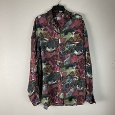 Alvin Vintage Silky Button Up