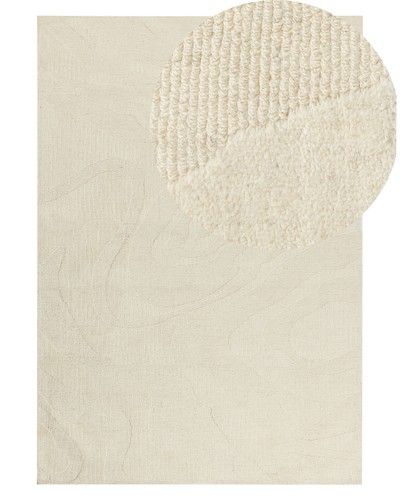 Teppich aus wolle beige - teppich,