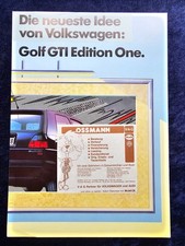 VW Golf 2 Prospekt, 1989  Sondermodell Edition one   AH Ossmann