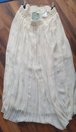 Maxi faltenrock creme - maxi,