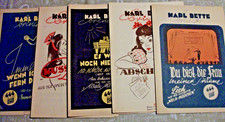 5 Stück Notenblätter KARL
