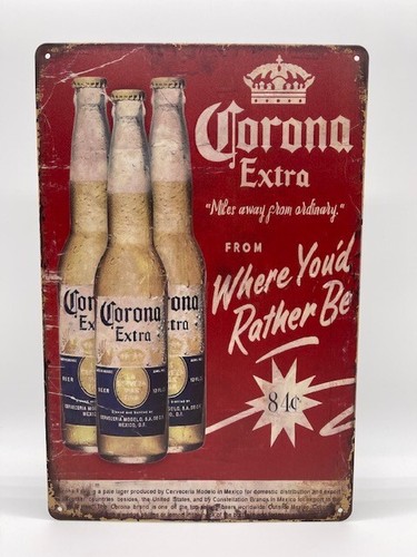 Blechschild corona 20x30cm - blechschild,