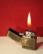 CHAMP Sturm-Benzinfeuerzeug WESTERN COWBOY Brennt!