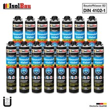 Dämmstoffkleber B2 PU-Klebeschaum Dämmplatten 15 x 750ml Perimeterkleber EPS XPS