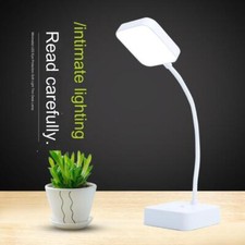 Schreibtischlampe LED Akku USB kabellos Nachttischlampe klein weiß dimmbar