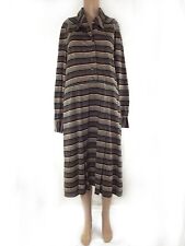 Damen Wadenkleid braun