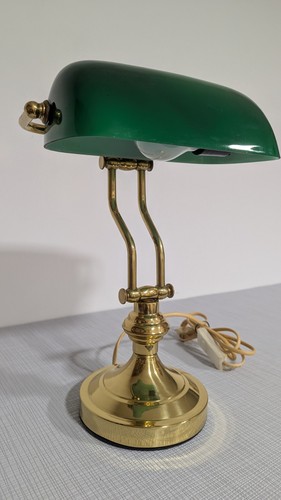 Bankerlampe grün gold - bankerlampe, grün-gold