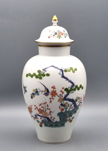 Meissen porzellan deckelvase - meissen,