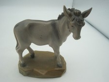 HOLZ KRIPPENFIGUR - ESEL