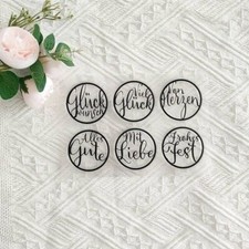 Silikon Stempel Glückwunsch