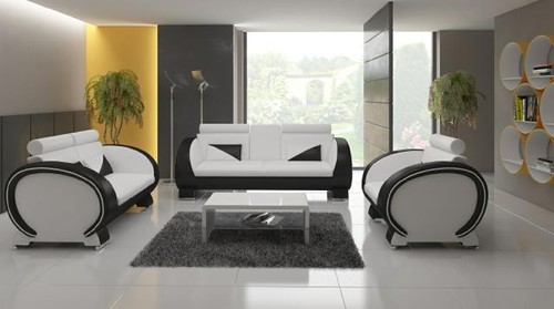 Ledersofa sofa usb 3 - usb,