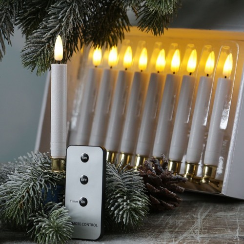 Led baumkerzen 10er clip - baumkerzen,