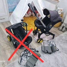 Doona +, Kinderwagen/Autositz 2 in 1, Integriertem Gestell mit Rollen, Zwillinge