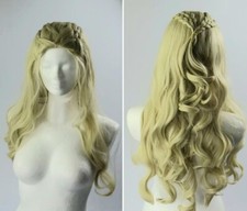 Damen Blonde Perücke Lang