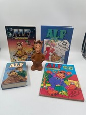 ALF Sammlung Konvolut Figur 3 Bücher & Malbuch Alien Productions 80er vintage