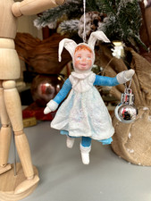 Watte Christbaumschmuck 056 - Handarbeit, Weihnachtsschmuck, Wattepuppe, Vintage