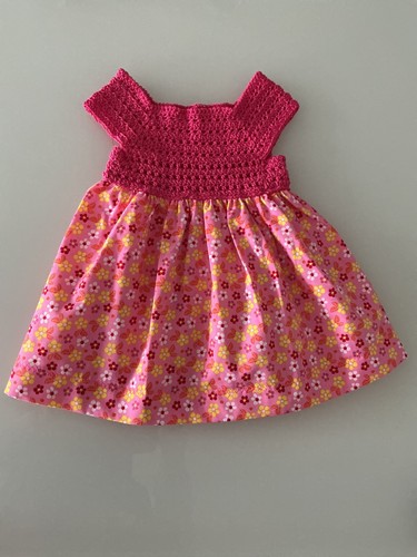 Puppenkleid baumwollwollstoff - puppenkleid,