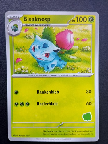 Pokémon karte bisaknosp - karte, mein