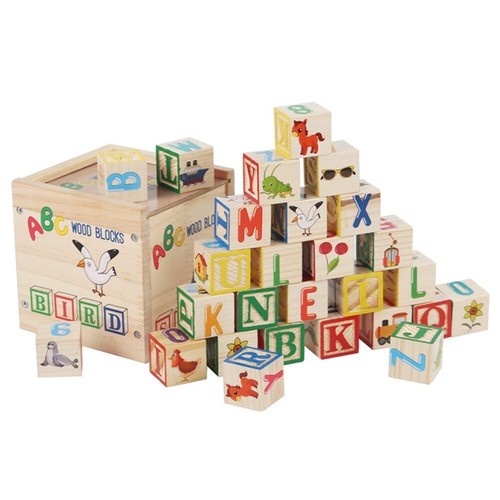 Abc wooden building - abc,