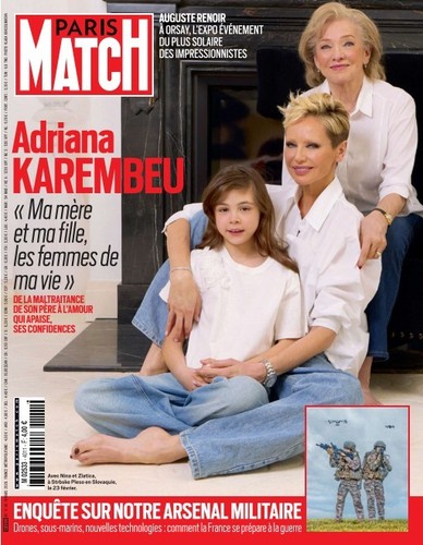 Paris match adriana karembeu - adriana,
