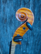 Alte Geige m. BRANDSTEMPEL -