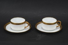 C26M20- 2x Hutschenreuther Mokkatasse mit UT Goldrand