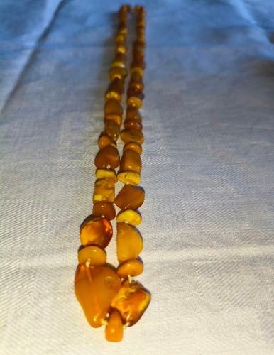 Vintage bernsteinkette - vintage,