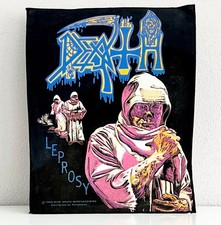 ✅ Vintage DEATH "Leprosy" 1989 Rückenaufnäher/Backpatch (BLUE GRAPE) Metal Band 