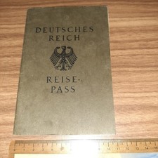 1933: DEUTSCHES REICH REISEPASS MIT FOTO