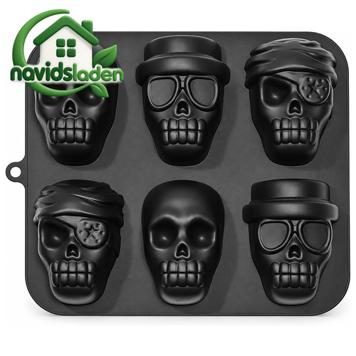 Silikonform totenkopf - silikonform, 3d