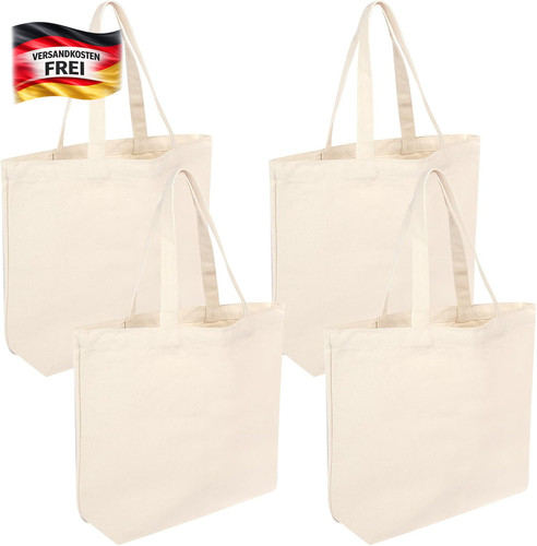 Baumwolltaschen set große - baumwolltaschen, 4