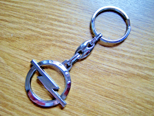 Opel chrom schlüsselanhänger - chrom,