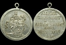DRESDEN / SACHSEN: Medaille 1896, Glaser & Sohn. DIE ALTE STADT AUSSTELLUNG.