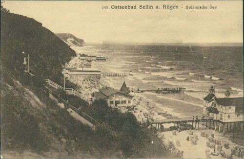 Ansichtskarte ostseebad sellin - ansichtskarte,