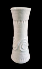 Op Art Jasba Keramik Vase - 23,5 cm - Weiß - 1970er