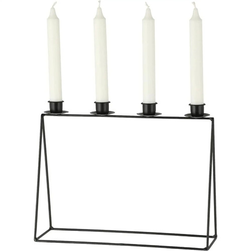 Kerzenständer schwarz metall - kerzenständer,