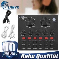 V8 Soundkarte Bluetooth Version Live Broadcast Soundkarte Sprachänderungskarte