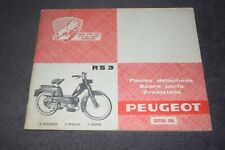 Ersatzteilliste / Pieces detachees / Spare Parts Peugeot Moped RS3 origianl 1966