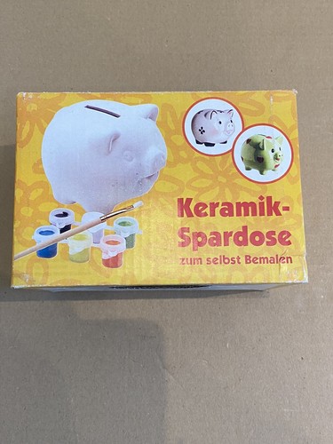 Weiße keramik spardose mit - keramik,