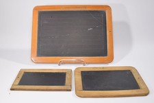 3x alte SCHIEFERTAFELN Siegfried Schule Deko Accessoires Herbst Vintage Kreide