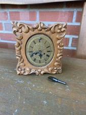 Alte Tischuhr Mit Spieluhr Vorderzappler Uhr Vintage Uhr Geschnitzt 