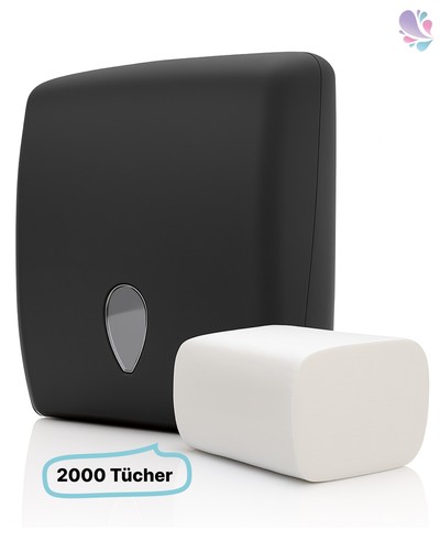 Set falthandtuchspender - set:,