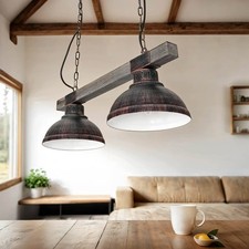 Pendelleuchte Holz Metall in