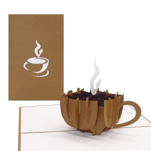 Pop karte coffee cup - up, "coffee
