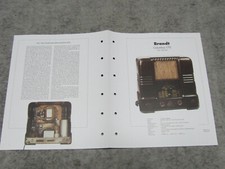 Schaltplan für Röhrenradio Radio Brandt Columbus 170 von 1934 Rundfunkmuseum