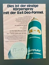 8x4 Deo-Formel Deo Deodorant Pflege 70s retro 1971 Vintage Werbung Reklame
