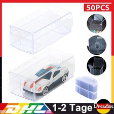50x Displaybox Vitrine für Tomica Hotwheels Matchbox PVC 1:64 Auto Aufbewahrung