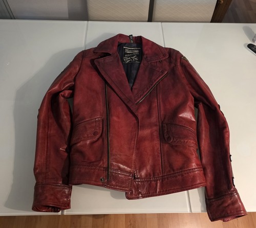Matchless biker lederjacke rot - matchless,