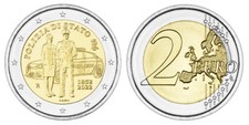 ITALIEN 2 EURO 170 JAHRE STAATSPOLIZEI 2022 bankfrisch